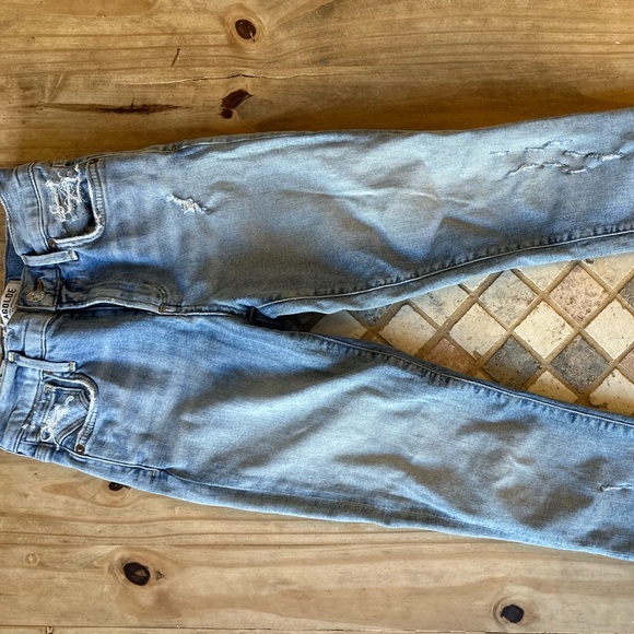 AGOLDE Light Wash Distressed Denim Jeans, Size 23, Excellent Preloved Condition - Picture 6 of 7